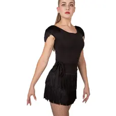 Grand Prix Demi fringe, fustă pliabilă cu franjuri pentru fete
