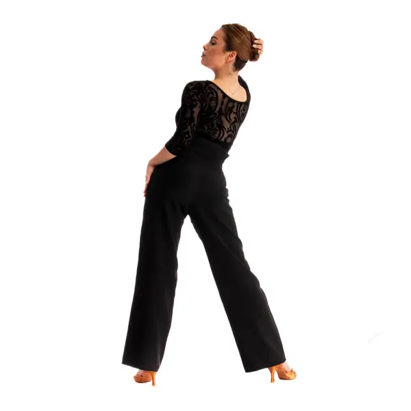 Grand Prix Karla, body de dansuri latino cu mânecă lungă