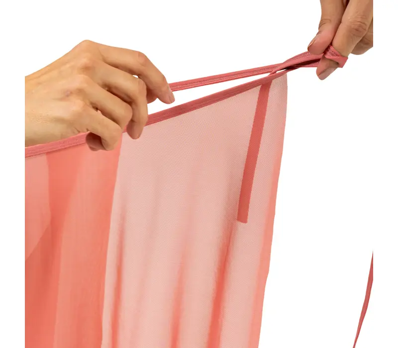 Symphony Oliveria, fustă cu cordon, lungime până la genunchi Symphony Oliveria, fustă cu cordon, lungime până la genunchi - Trandafir prăfuit - Dusty rose