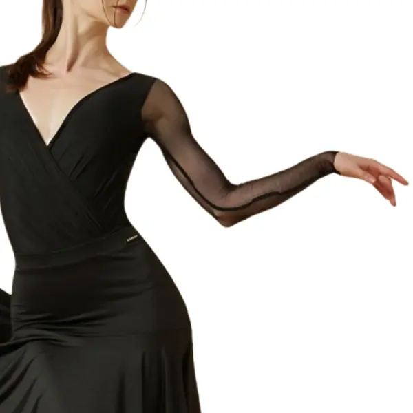 Jadore mesh, body de damă cu mâneci mulate Jadore mesh, body de damă cu mâneci mulate