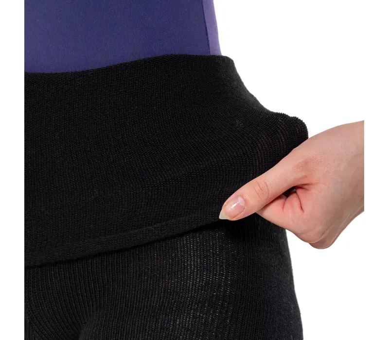 Intermezzo Panlongband, pantaloni subțiri din tricot - Negru
