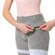 Intermezzo Panlongband, pantaloni subțiri din tricot - Gri