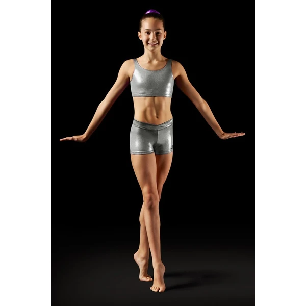 Bloch Leos Foil V-front Short, pantaloni scurți pentru copii Bloch Leos Foil V-front Short, pantaloni scurți pentru copii