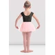 Mirella M411C Soft mesh cap sleeve Leotard, costum de balet pentru copii - Negru