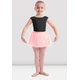 Mirella M411C Soft mesh cap sleeve Leotard, costum de balet pentru copii - Negru