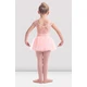 Mirella M411C Soft mesh cap sleeve Leotard, costum de balet pentru copii - Roz - roz deschis