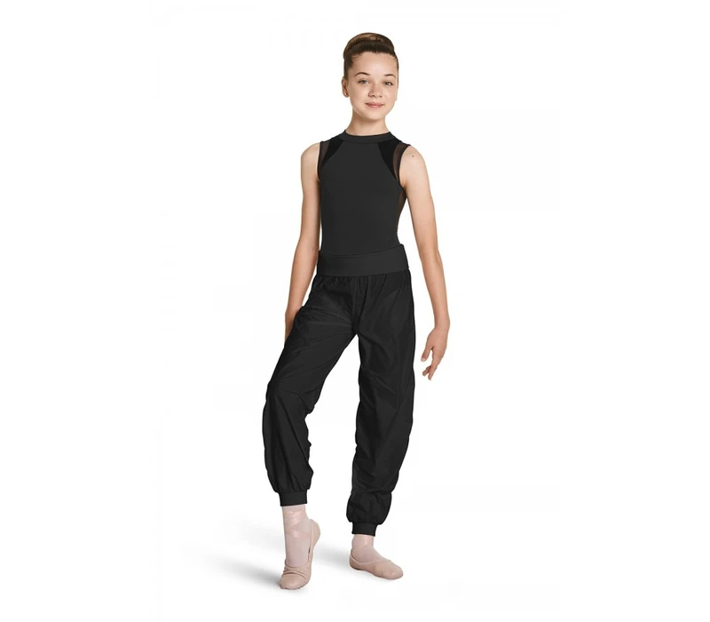 Mirella, pantaloni pentru încălzire pentru copii - Negru