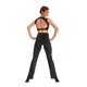 Mirella Miami, pantaloni pentru femei cu talie înaltă cu tiv decorativ 