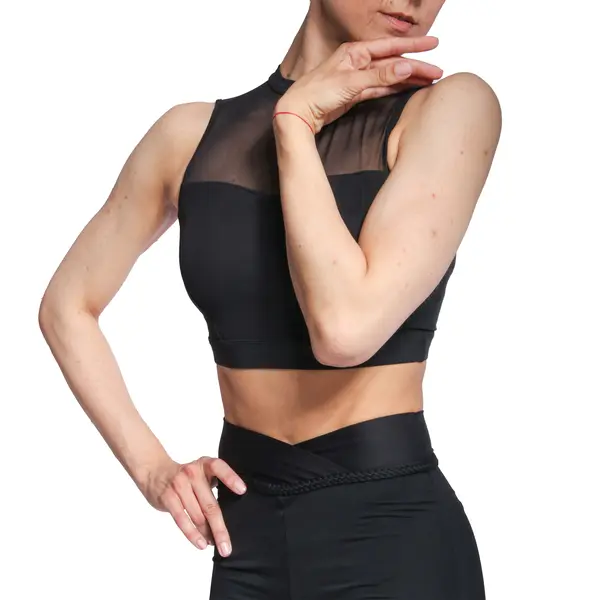 Mirella Miami, pantaloni pentru femei cu talie înaltă cu tiv decorativ 