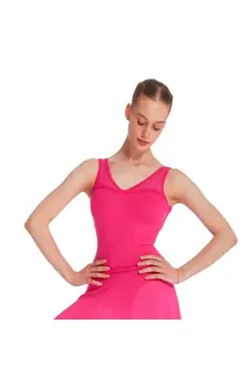 Mirella Miami v neck low back, dres pentru femei cu bretele groase 