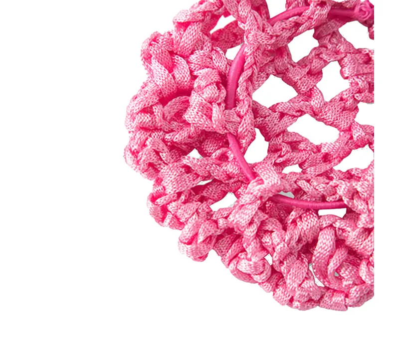 Rumpf Bun Cover, plasă colorată pentru coc - Roz - pink