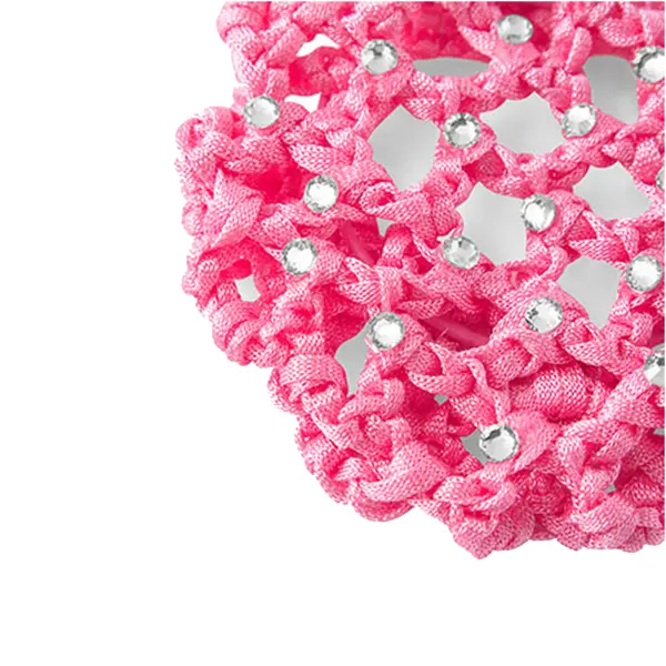 Rumpf Bun Cover, plasă colorată pentru coc cu cristal