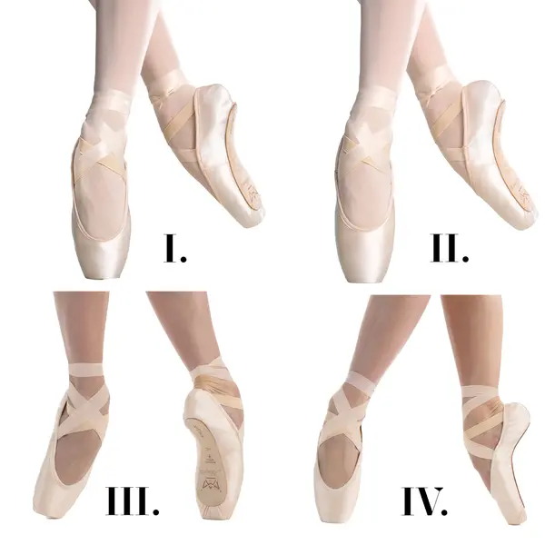 So Danca Alina I, poante de balet cu box inferior tăietură U 