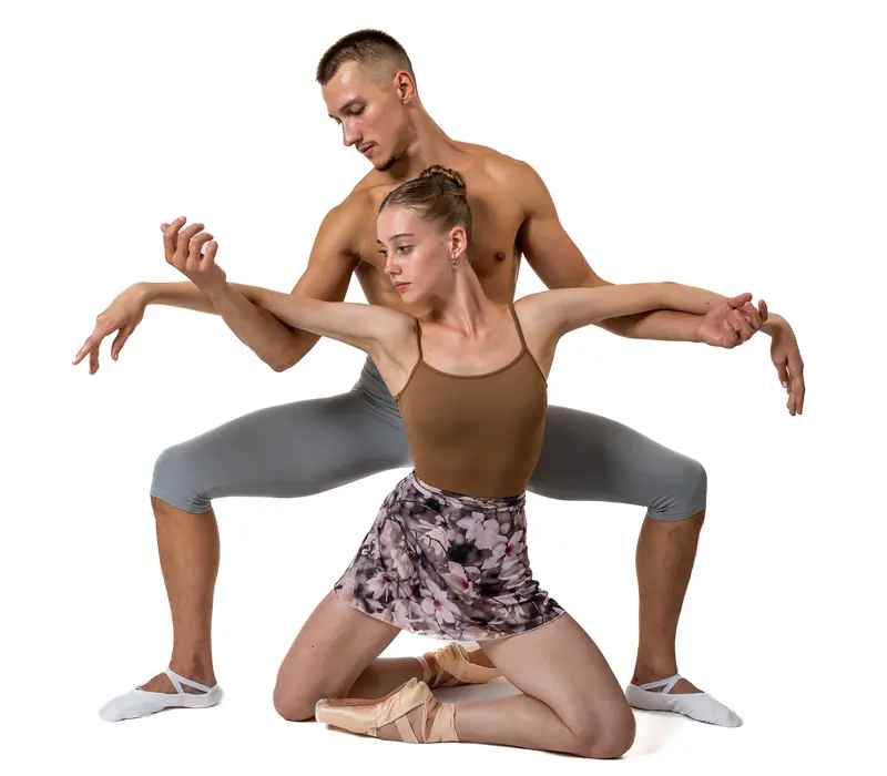 So Danca Floral, fustă pliabilă - Floral brown SoDanca