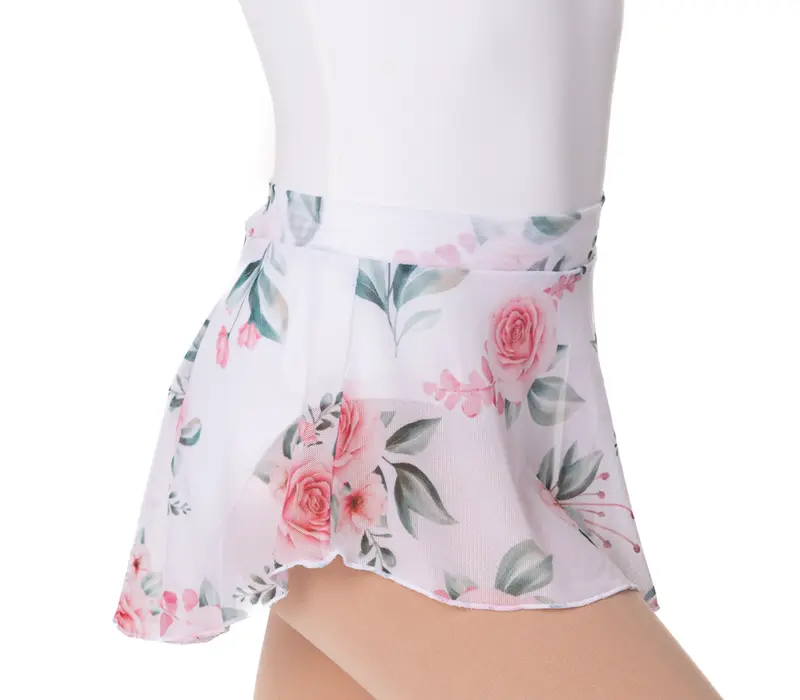 So Danca Floral, fustă pliabilă - Floral white SoDanca