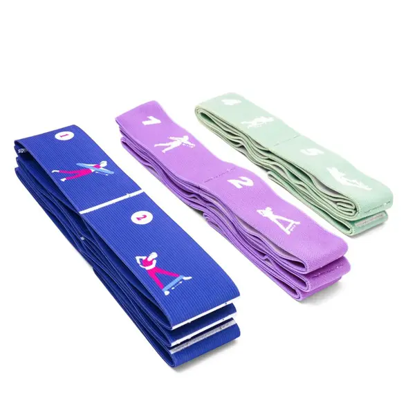 Stretching Strap, bandă elastică pentru exerciții și expansiune, verde