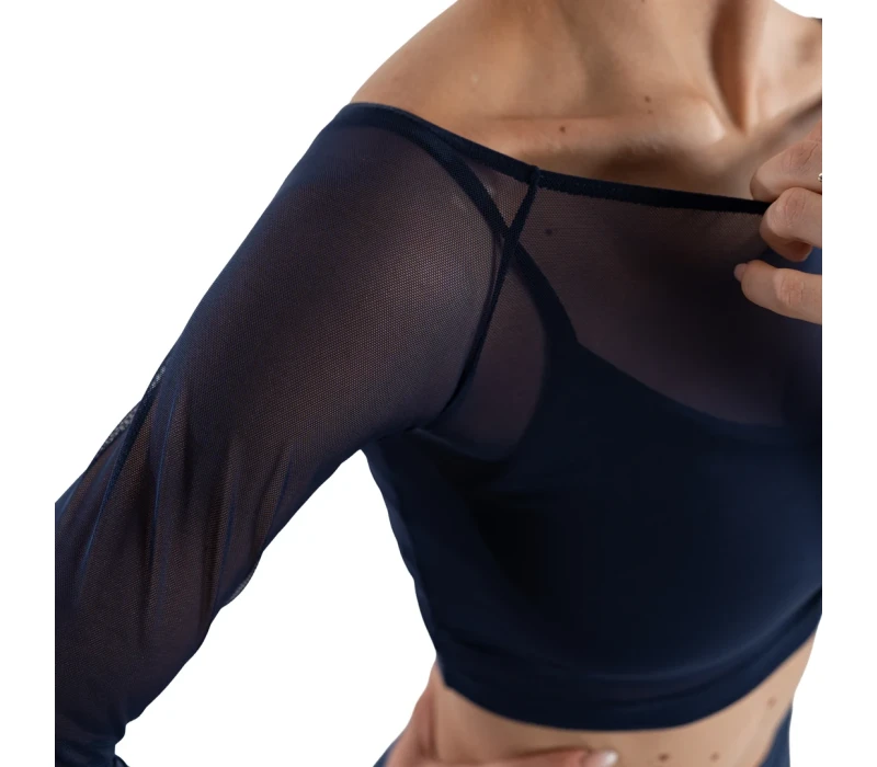 So Danca Anala, top din plasă pentru femei So Danca Anala, top din plasă pentru femei - Albastru - navy