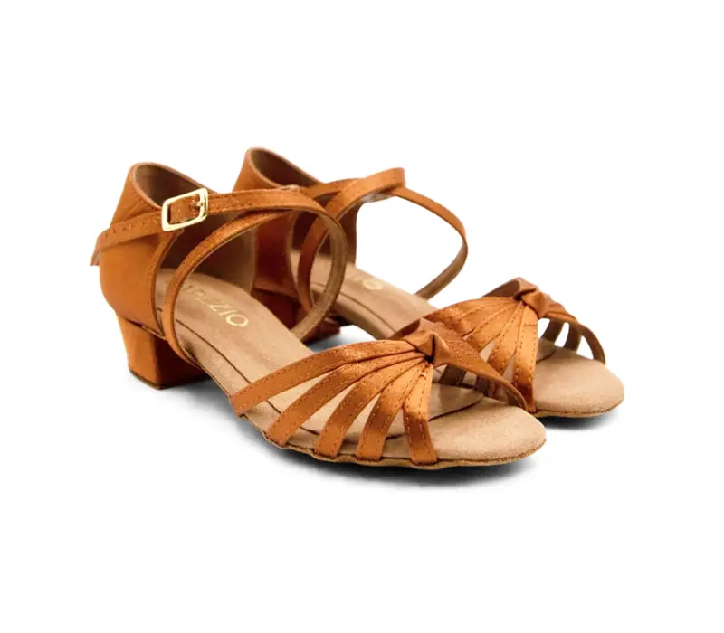 Capezio Valentina, pantofi de dans pentru fete - Tan