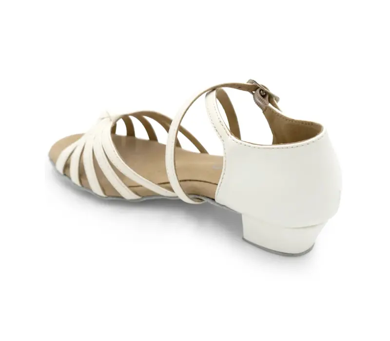 Capezio Valentina, pantofi de dans pentru fete - Alb