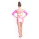 Capezio Gymnastics Arch Back,dres de gimnastică - Capezio Laser lights pink 