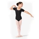 Bloch Ballet, costum de balet cu mâneci scurte - Negru