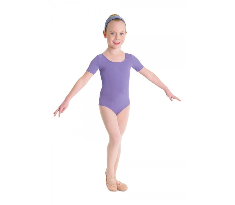 Bloch Ballet, costum de balet cu mâneci scurte - Lavanda Bloch