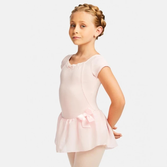Capezio Cap Sleeve dress, costum de balet cu fusta Capezio Cap Sleeve dress, costum de balet cu fusta