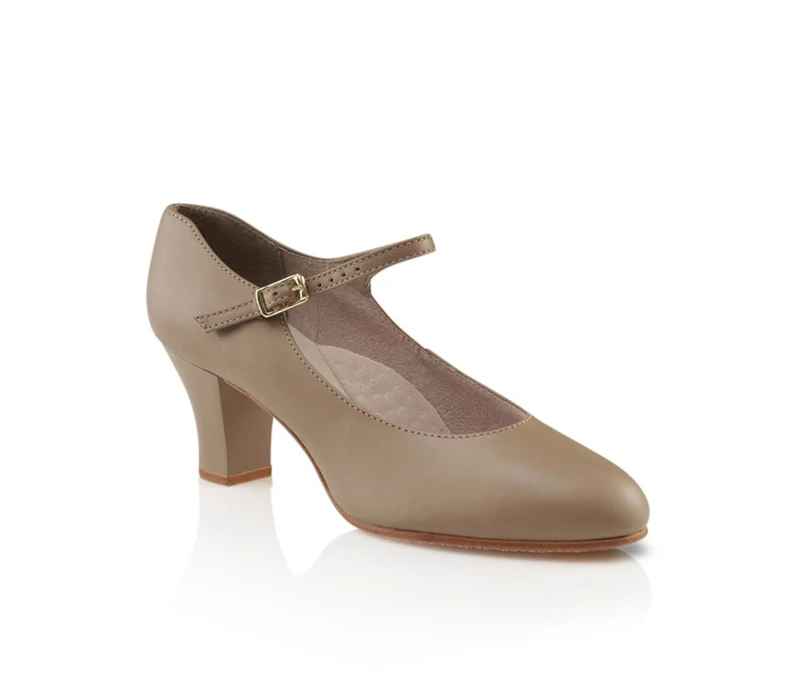 Capezio Student Footlight 2", pantofi de caracter - Maro tan Capezio