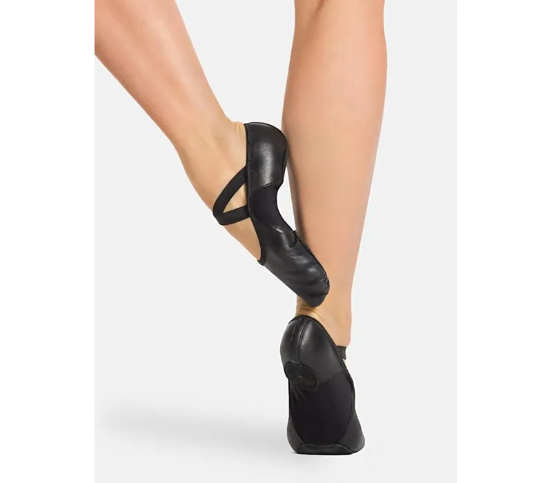 Capezio HANAMI, flexibili din piele - Negru