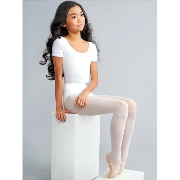 Capezio Leotard, costum de balet pentru copii cu maneca scurta
