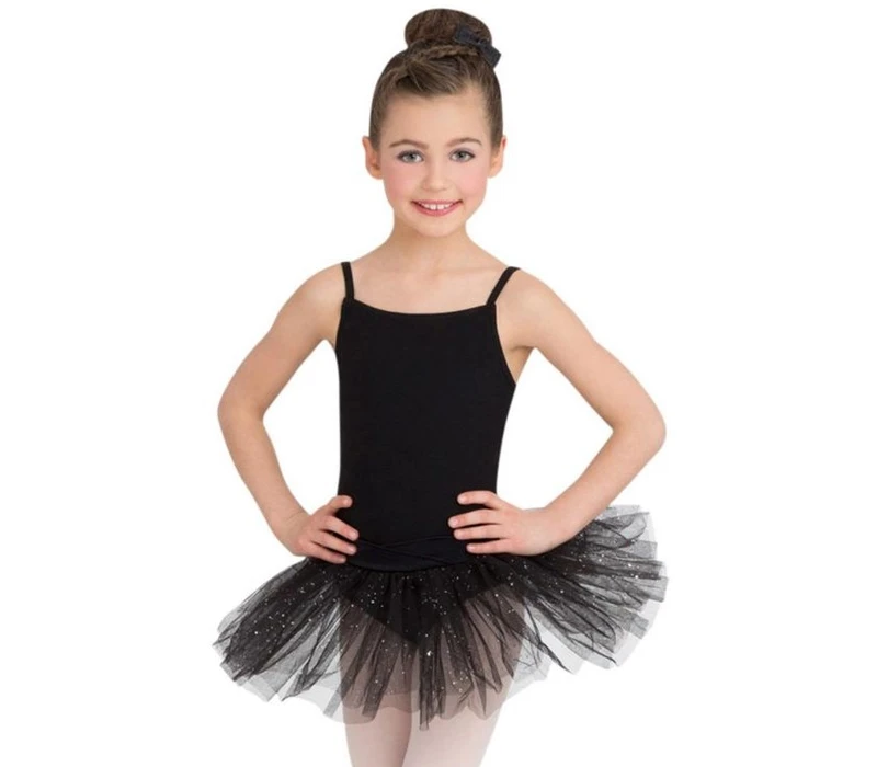 Capezio Tutu Dress, costum de balet cu fusta tutu - Negru