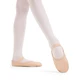 Capezio Luna, flexibili din piele pentru începători - Roz balet Capezio