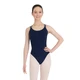 Capezio Double Strap Camisole Leotard CC123, costum de balet - Albastru navy Capezio