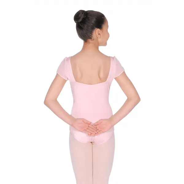 Capezio puff sleeve Leotard, costum de balet stralucitor