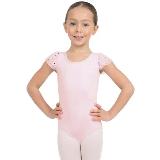 Capezio Glitter Rose Flutter, dres cu mânecă scurtă