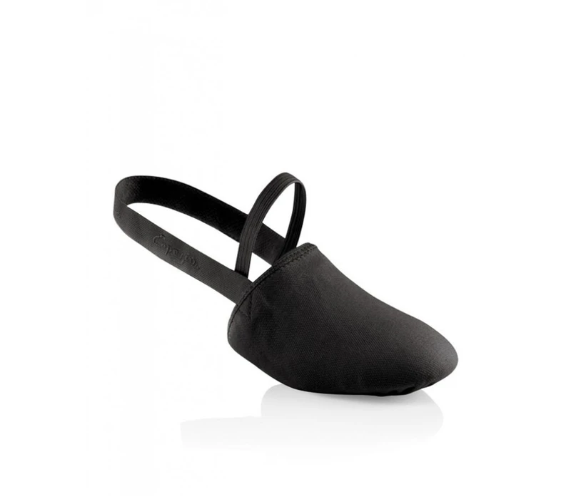 Capezio Hanami PIROUETTE, flexibili cu toc deschis pentru copii - Negru