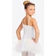 Capezio Parfait, costum de balet pentru copii cu fusta tutu - Alb