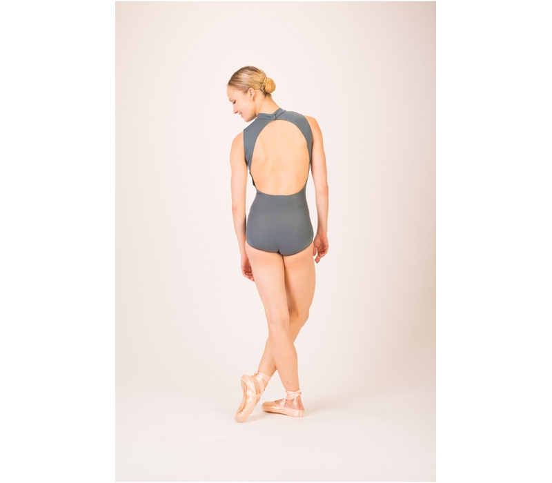 Capezio Polo Neck, costum de balet - Gri salvie Capezio