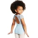 Capezio puff sleeve keyhole back leotards, costum de balet pentru copii