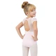 Capezio puff sleeve keyhole back leotards, costum de balet pentru copii - Roz Capezio