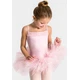 Capezio Ruffle Yoke, costum de balet pentru copii cu fusta tutu - Roz Capezio