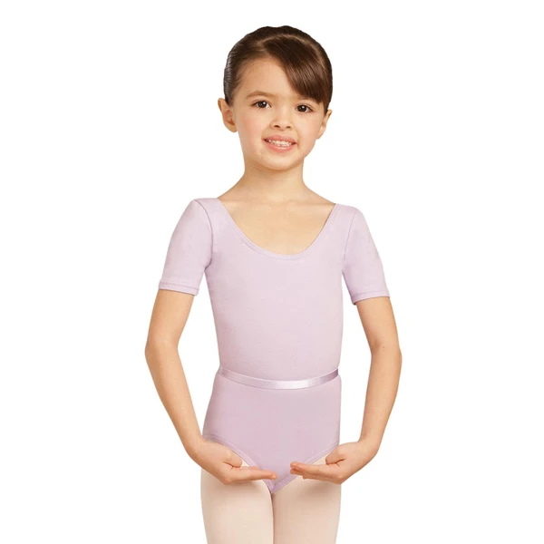 Capezio Leotard, costum de balet pentru copii cu maneca scurta