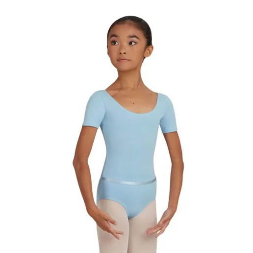 Capezio Leotard, costum de balet pentru copii cu maneca scurta