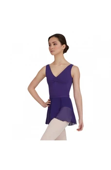 Capezio Tactel V Neck Leotard, costum de balet cu bretele late