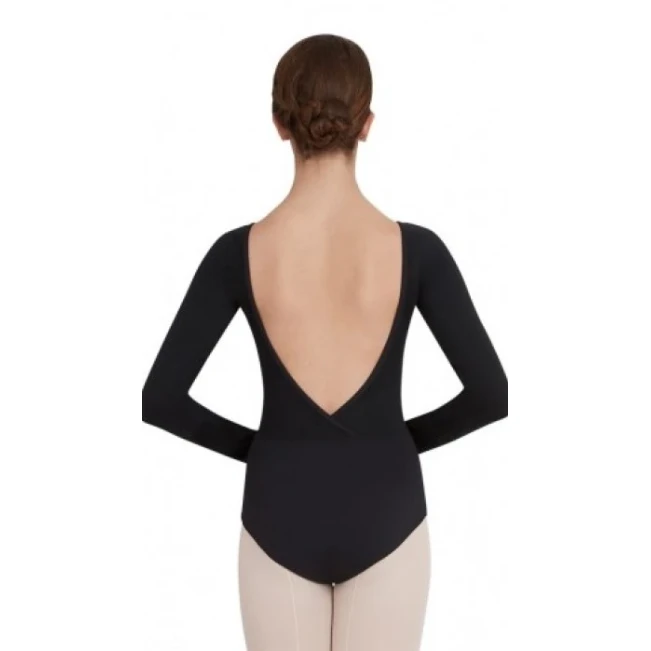 Capezio V neck long sleeve, costum de balet Capezio V neck long sleeve, costum de balet