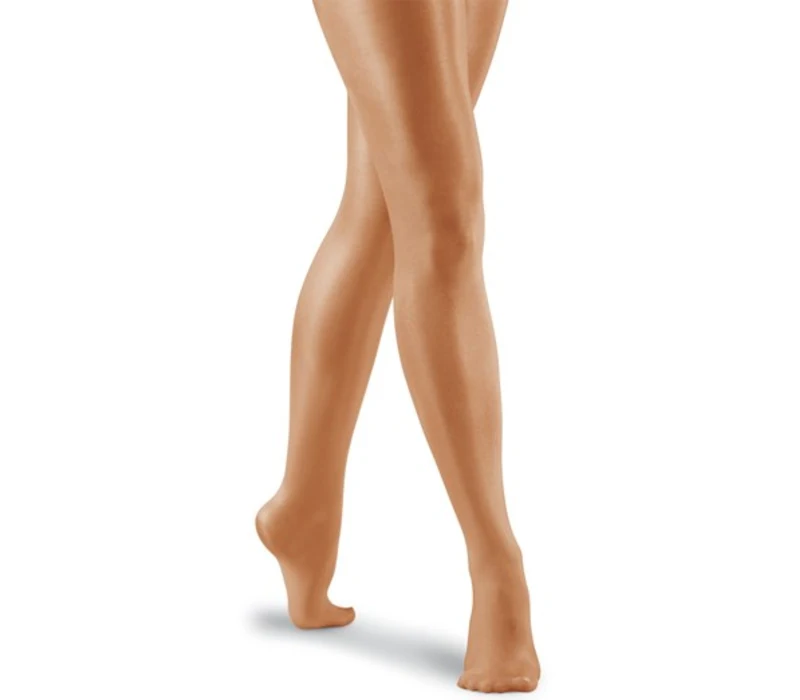 Capezio ultra shimmery, ciorapi luminoase - Maro suntan Capezio