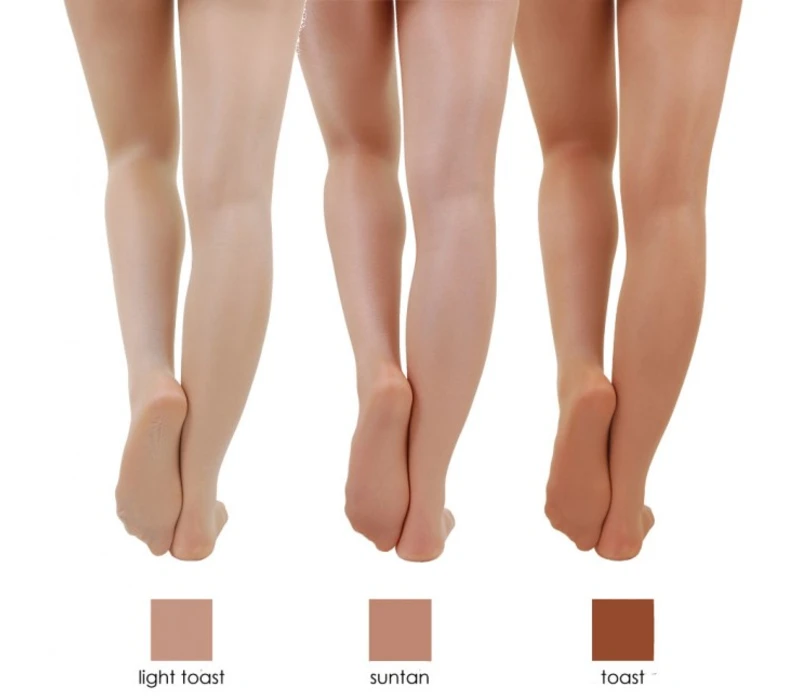 Capezio ultra shimmery, ciorapi luminoase - Maro suntan Capezio