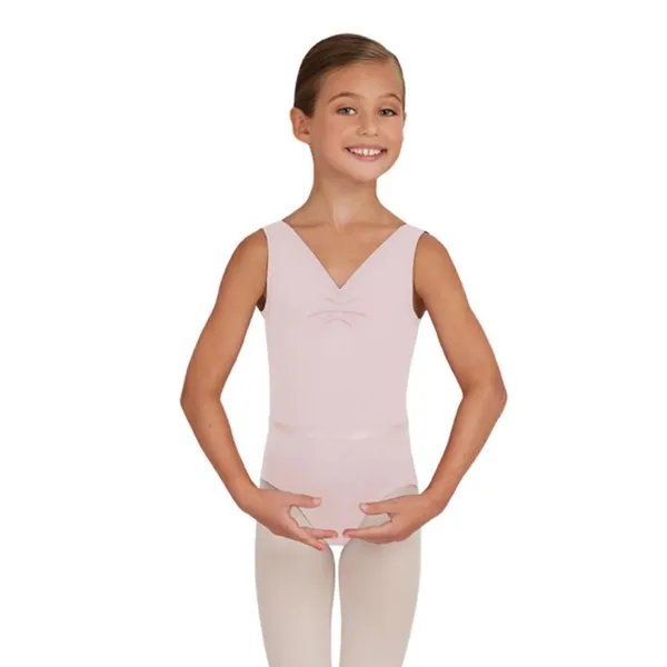 Capezio Tactel V Neck Leotard, costum de balet cu bretele late