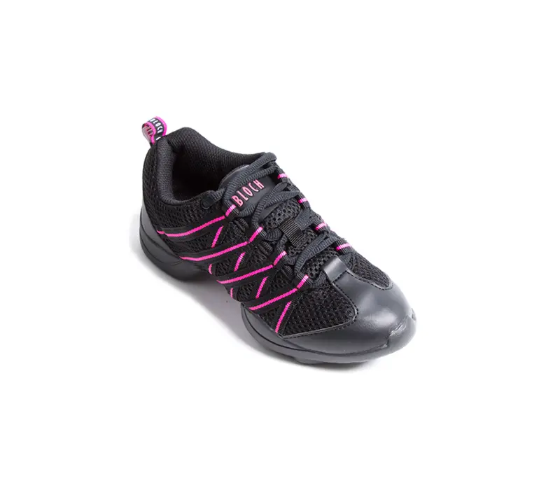 Bloch Criss Cross, adidaşi pentru copii - Negru/roz