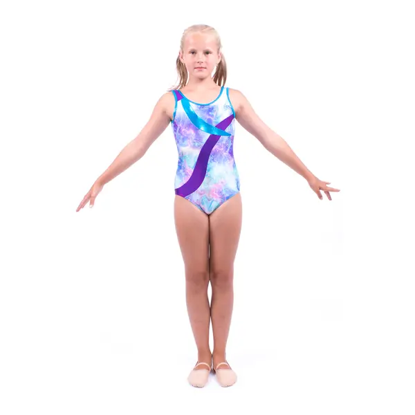 Capezio Swirl Front Tank Leotard, dres de gimnastică